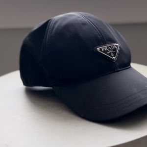 Prada Logo Baseball Cap - Black